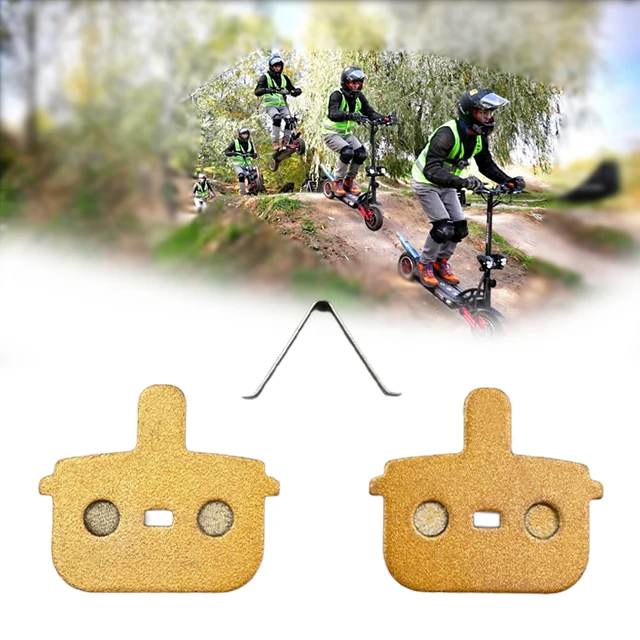 Electric Scooter Disc Brake Pads for Kugoo G Booster Wear-Resistant Black Resin Disc Brake Calipers Scooter Accessories Parts