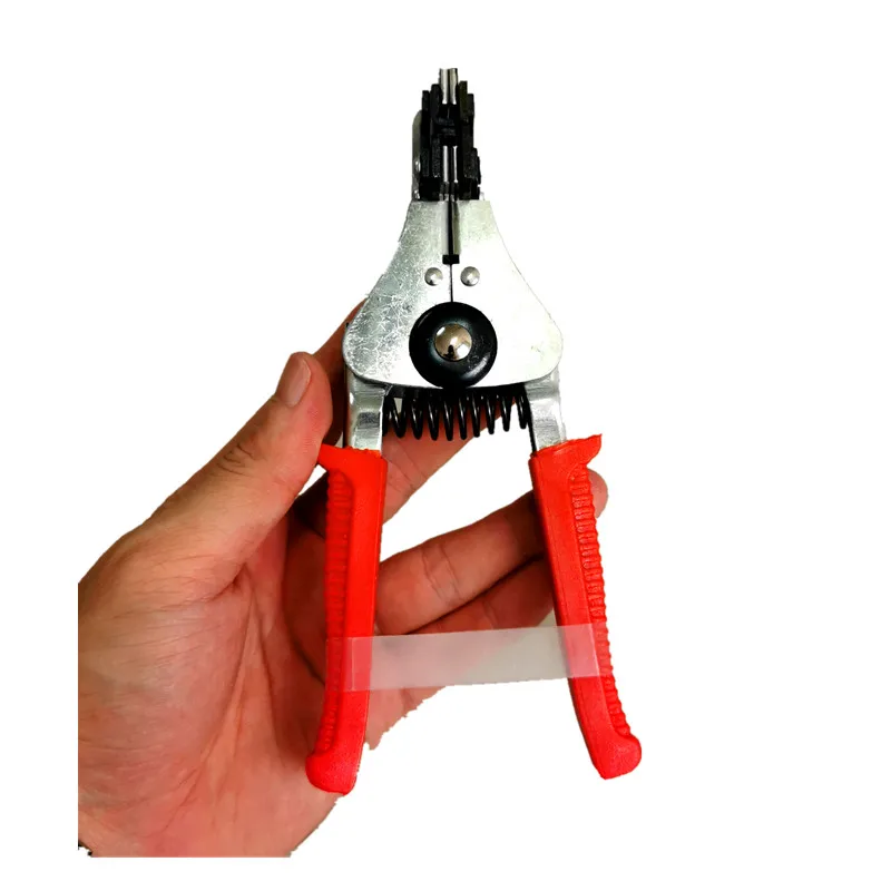 0.5-2.2mm Square MM Adjustable Automatic Cable Wire Stripper With Cutter Duckbill Bend Nose Bolt Clippers Wire Stripping Tool