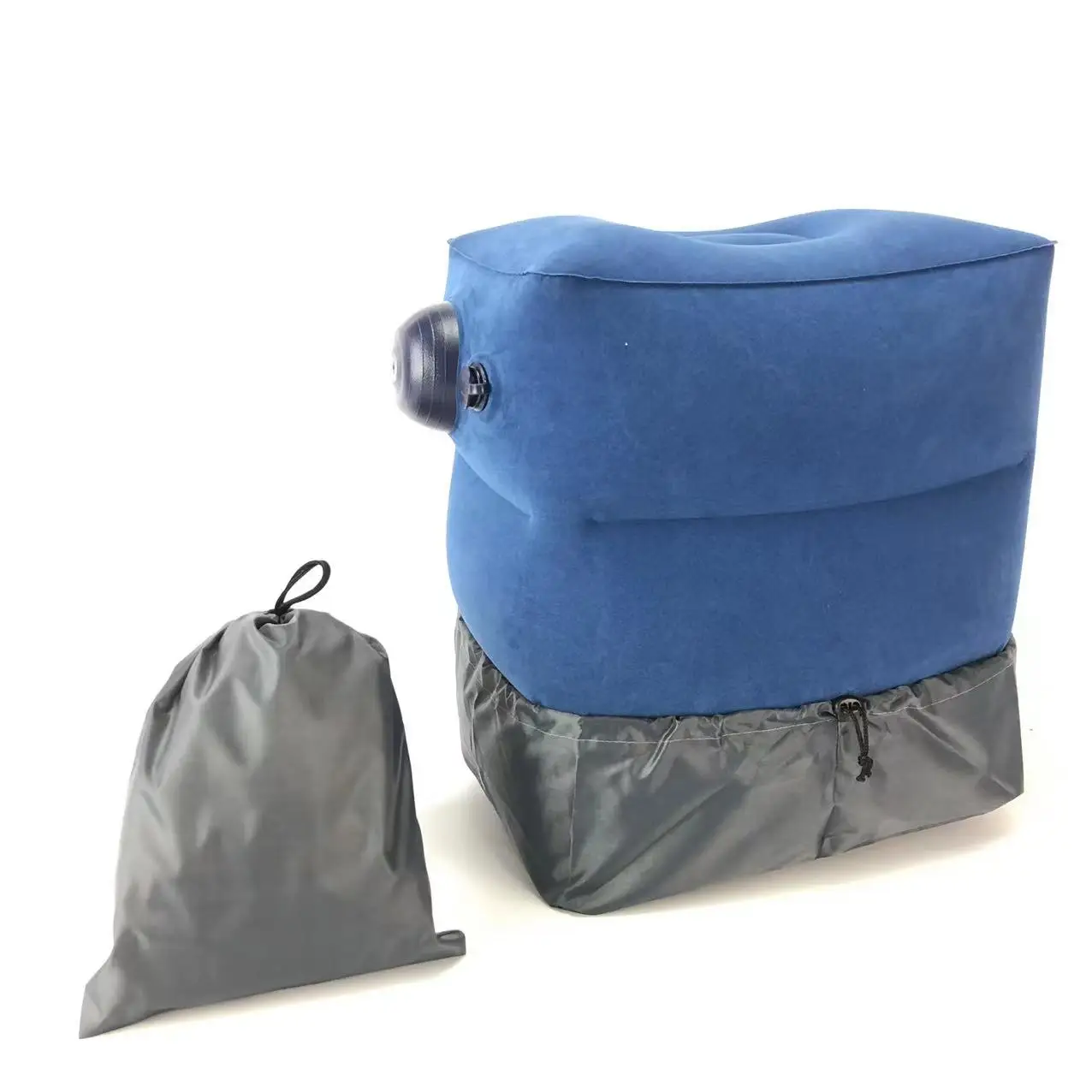 Inflatable Travel Foot Leg Rest Blue Pillow Cushion Baby Toddler Plane Bed for Sleeping