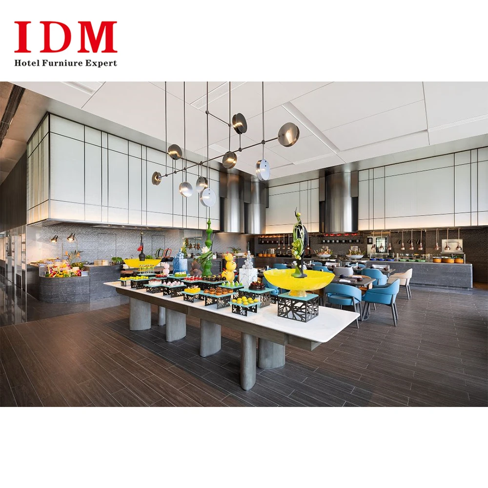 Custom Made Modern Nordic 5 Star Hotel Dubai Luxury Eco Friendly Restaurant Furniture Restaurant Hotel Furniture