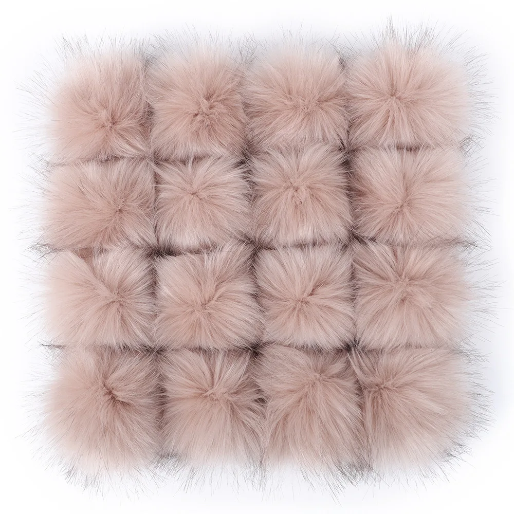 Wholesale Clothing and Footwear Accessories Color Faux Fox Fur Pom Pom Ball For Hats