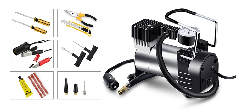 12v dc Auto Pump Portable Electric Air Compressors Single Cylinder Car Tyre Air Compressor