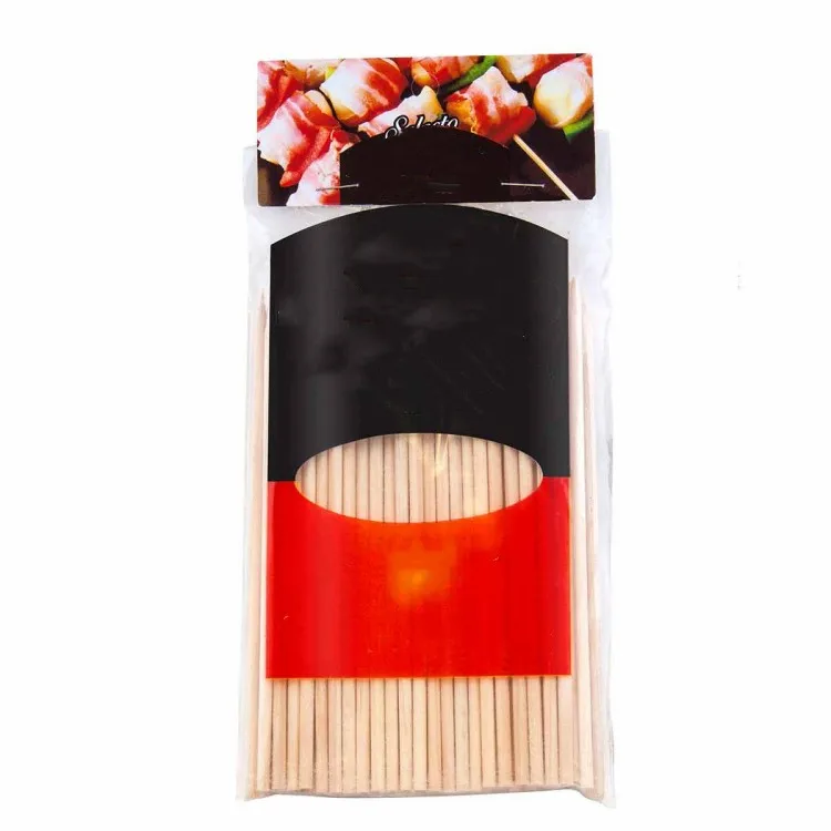 Chinese Factory Direct Supply Meet Stick Eco-friendly Bamboo Braking Skewer Barbecue Sticks Disposable Bamboo Stick 5.0*40cm