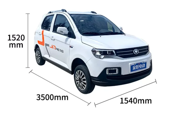 The new Jinpeng D90 car family electric four-wheeled vehicle new energy oil and electricity dual-purpose transportation car