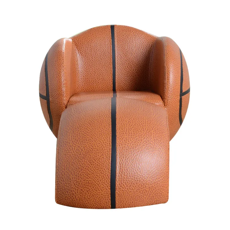Лидер продаж, детская мебель в форме шара amazon, баскетбольное кресло с оттоманкой