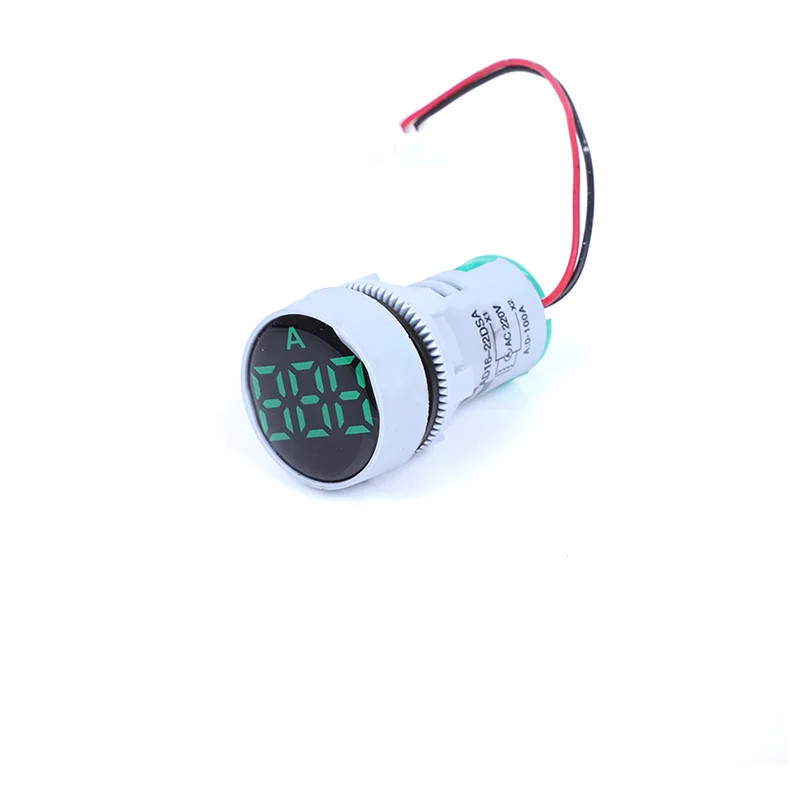 22mm round amp meter AD16-22DSA ammeter ac 0-100A digital meter