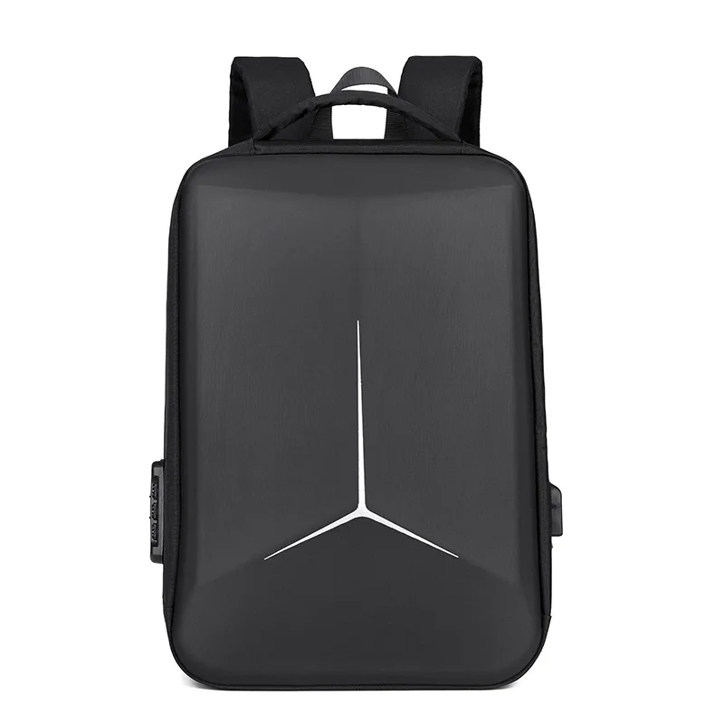 Anti theft laptop backpack with USB charging port waterproof men hard shell travelling bags backpacks