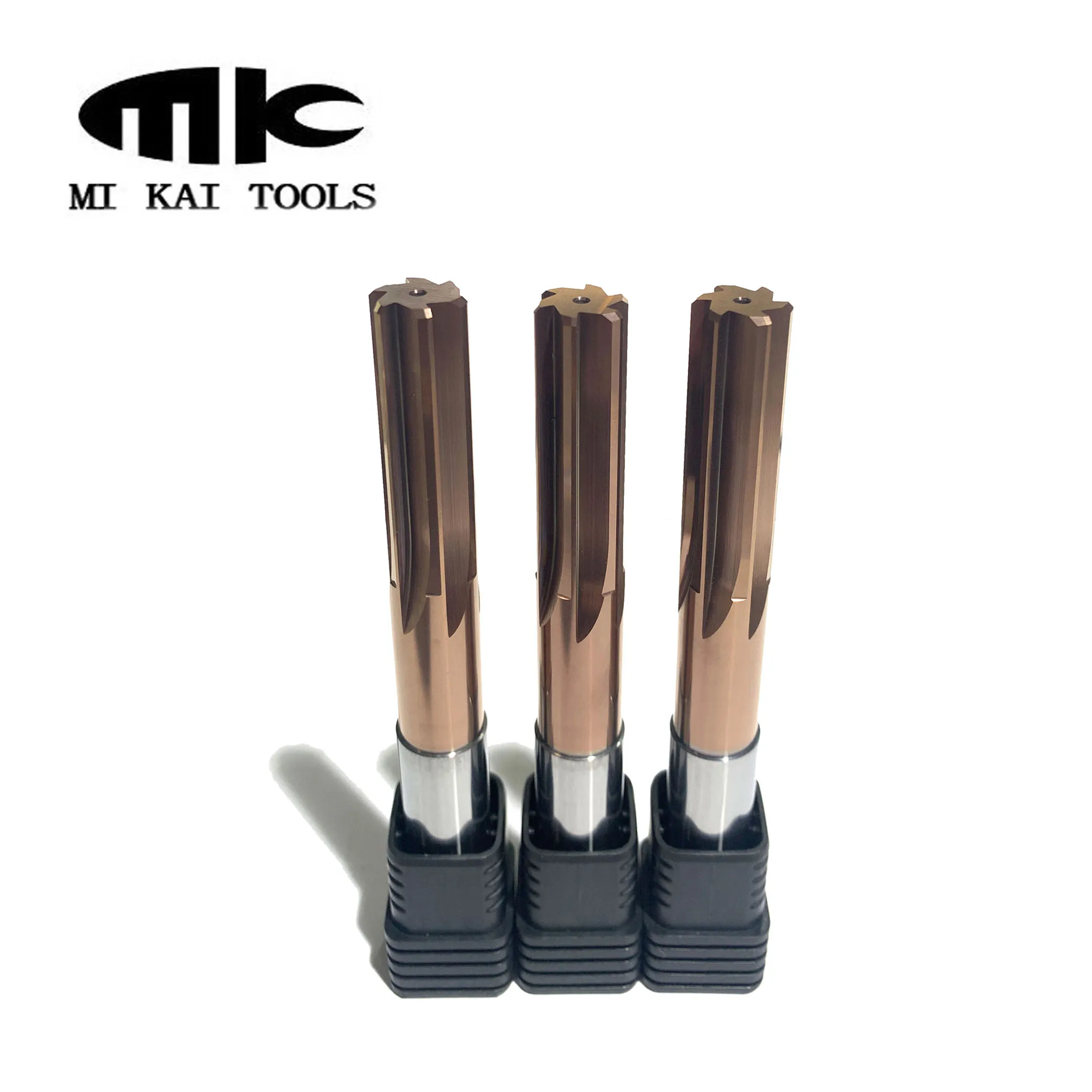 MK Customized High Quality 4 Flute Solid Carbide Straight Reamer