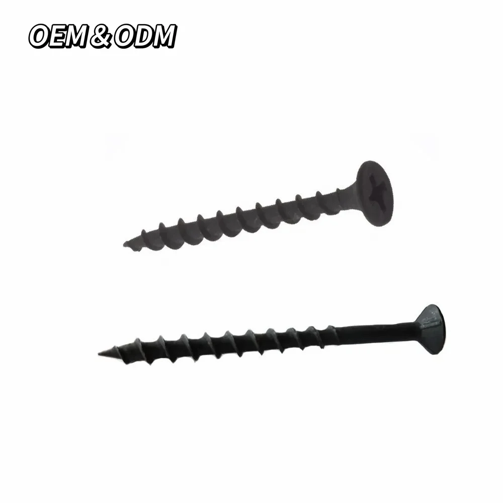 Screw Drywall Gypsum Board Weight Plastic Screw Steel And Wood Din Manufacture Collated Black Screws For Metal Black Black Scrue
