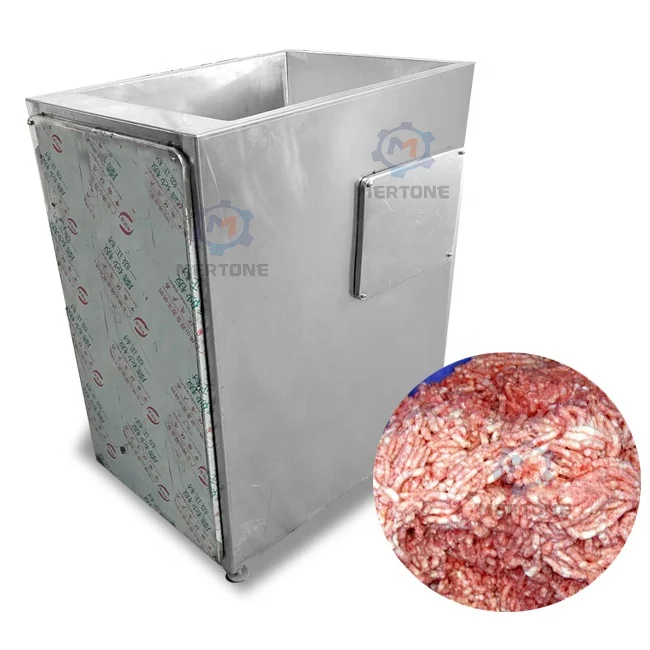 Automatic Industrial Frozen Meat Cutter Grinder