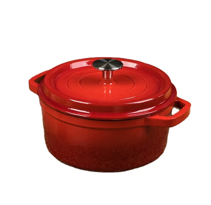 High Quality Craft Production Enamel Cast Iron Cookware Set For Kitchen Ware Cooking Pot With Soup Pot Set Kitchen Accessories