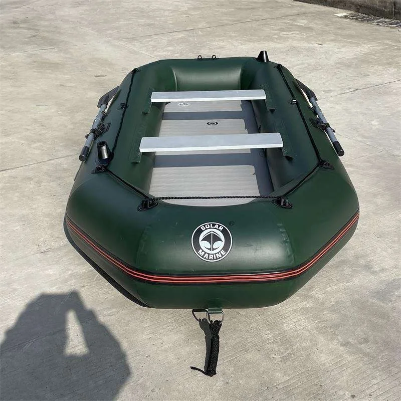 Solarmarine 4 Person Outboard Inflatable Fishing Kayak Towable Boat Rowing Boat Lifeboat Can Install Trolling Motor