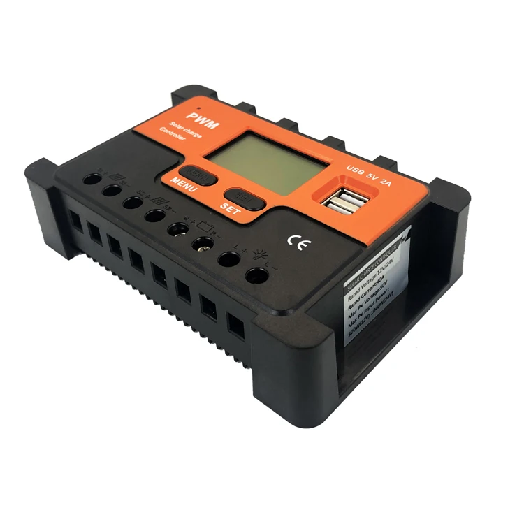 Off Grid PWM Solar Charge Controller Solar Panel Regulator 60A 12V 24V 4Stage Charging Battery Type Multi Load Work mode setable