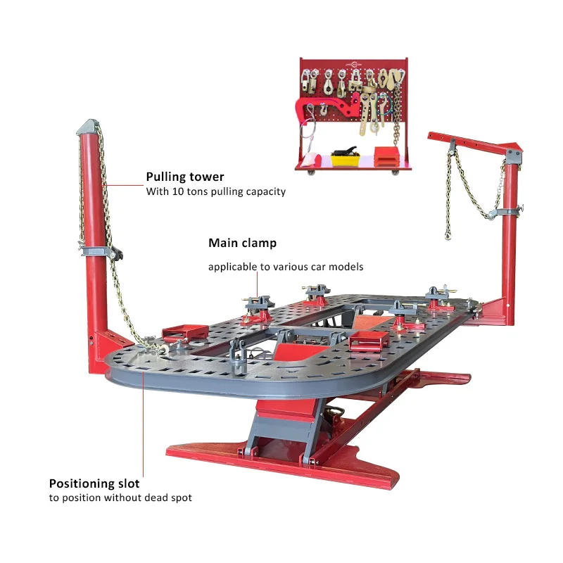 car repair workshop auto body frame machine/car chassis straightening basic correction