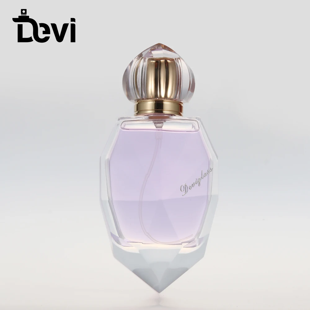 Devi Custom High Quality Empty Diamond Type Refillable Perfume Bottle Unique Spray Bottle