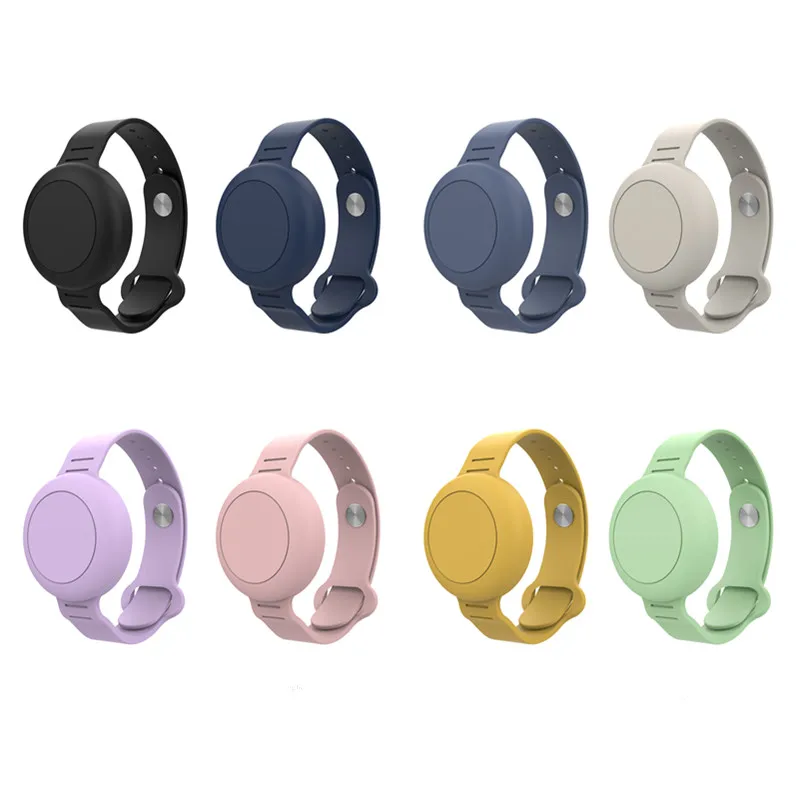Soft Silicone Band For AirTag Wristband Waterproof Kids Lightweight Tracker Band For AirTag Watch Band