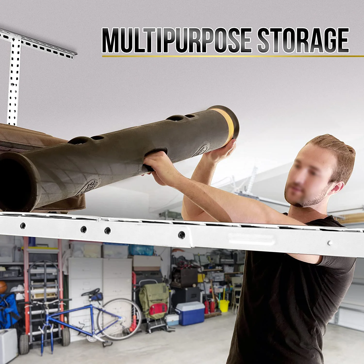 Overhead Wall Mount Shelf Mounting Shelves Racking System Hanging Rack Industrial Mounted Warehouse Storage Ceiling Shelf