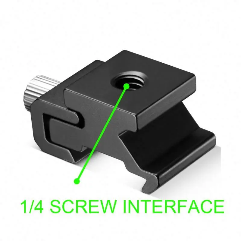 Factory Direct Sale ESPORT 1/4 Screw Hot Cold shoe Mount Adapter for Flash Bracket Photo Studio Accessories