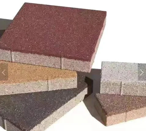 Anti slip pavement ceramic colored permeable bricks
