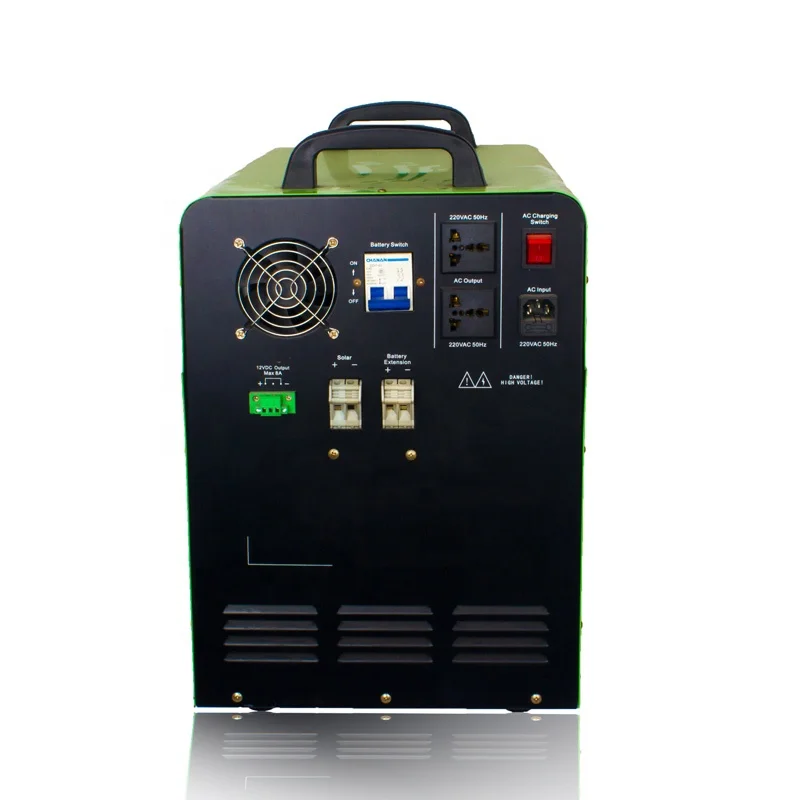 Solar power system 1000w 1500w all in one machine contains with inverter charge controller battery