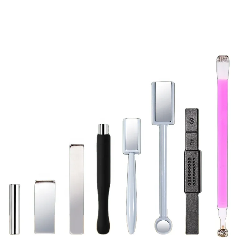 Nail Magnet Tool Set Magnetic Plate Wand Board Magnetic Pen Double Ended Magnet Wand Magnet Stick for Gel Polish Nail Art