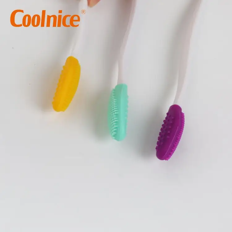 Двухсторонняя силиконовая отшелушивающая кисть для губ Coolnice 2-1 более гладкого и губовидного