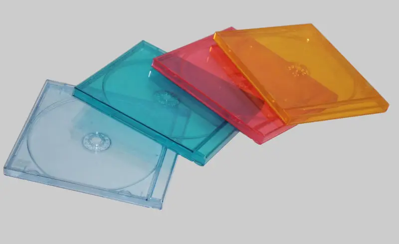 color cd case dvd ps case plastic cd cover holder case