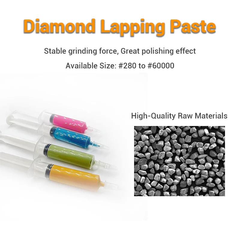 Diamond Lapping Paste 0.25-40 Micron Metal Glass Polishing Lapping Paste For General brightness