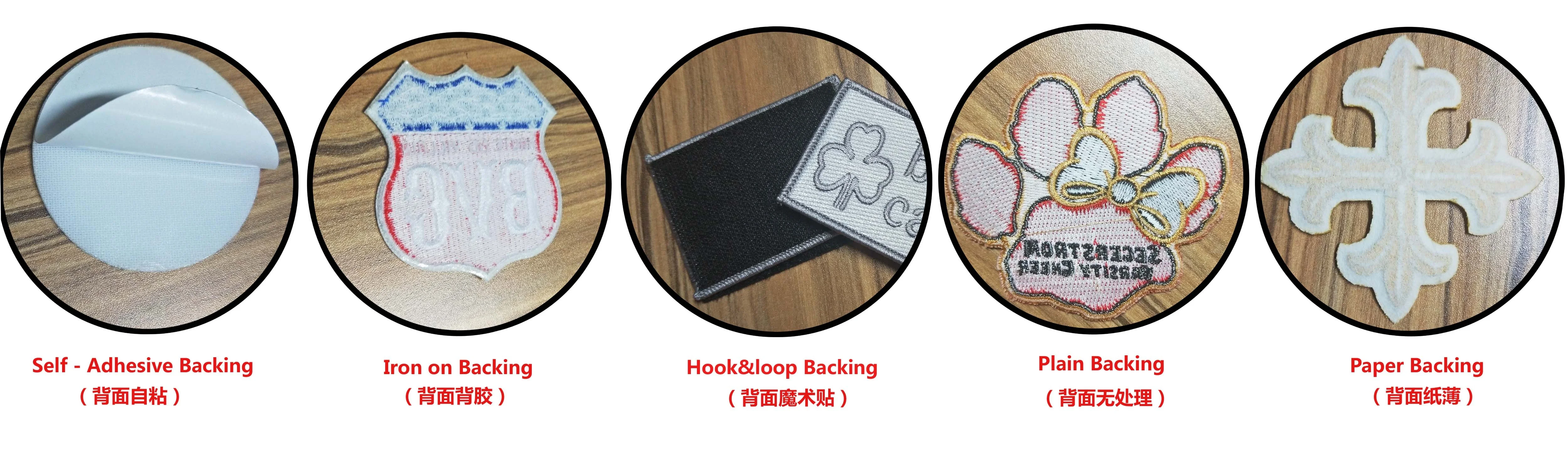 Patch Badge Custom Embroidery Patch Fabric for Garment Best Quality Customized Design of Embroidered 3D Iron-on Felt Patches PVC