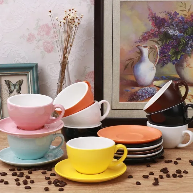 
Factory manufacturers wholesale reusable embossed Small porcelain ceramic cappuccino latte mug cafe coffee tea cup sets 