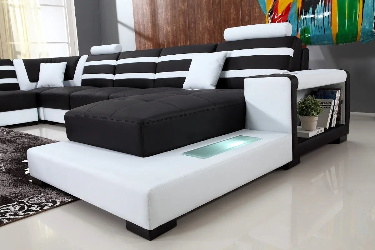 Cheap Living Room Furniture Sofa Sectionals L Shape Solid Wood Frame Sofa Popular Best-Selling Designer Sofas