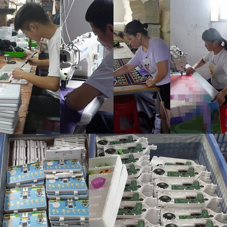 Children Islamic Prayer Rug Gift Set Electronic Interactive Sejadah Kids Educational Muslim Prayer Mat