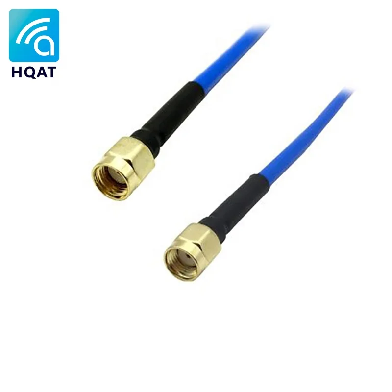 Best Selling Product RP SMA Male To RP SMA Male Plug Blue Jacket RG402 Coaxial Cable