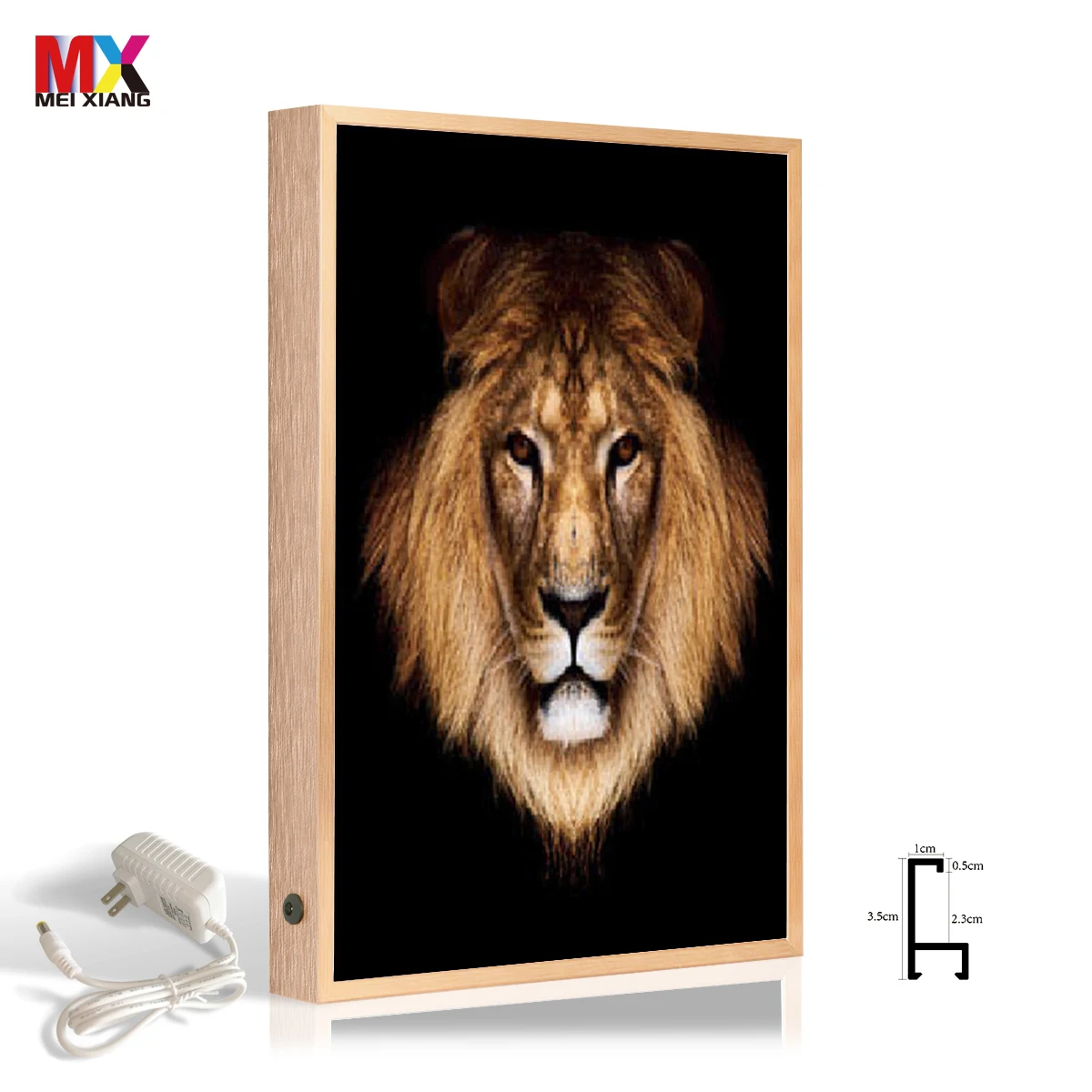 Aluminum lamp box mini photo frame in dog mini photo frame metal card holder