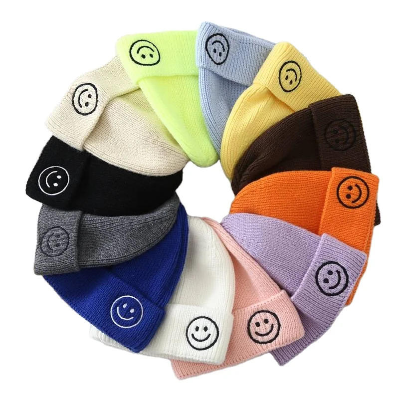 oversized  white pink pom pom knitted fisherman bobble bearded yellow knit hat cap