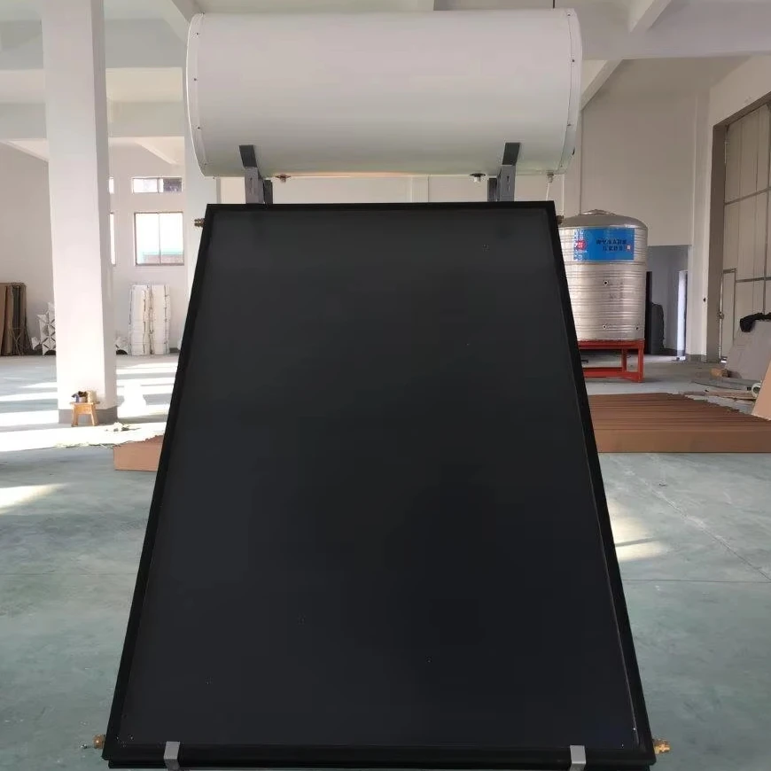 HANDA High Quality Pressurized Solar Roof Flat  Plate Collector Black With Stainless Steel Water Tank