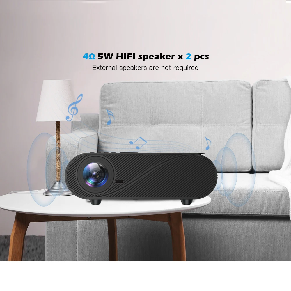 [Aliexpress New 6800 Lumens 1080p Projector] Hot selling Native 1080p Full HD 4K LED LCD Portable Home Theater Projector