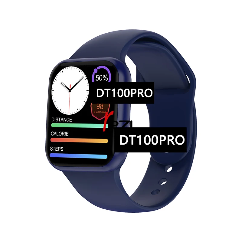 Смарт-часы DT100pro bt-звонка пользовательский интерфейс IP68 водонепроницаемый шифрования защиты сигнализации умный дом с разделенным экраном Smartwatch DT100