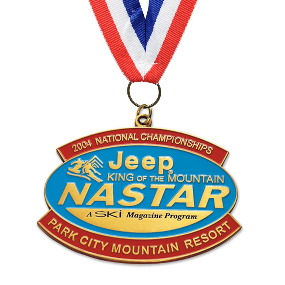 Personalized Gift Award Medals Custom Logo Royal Medal Ribbon Sport Team Building Medal Of Honor