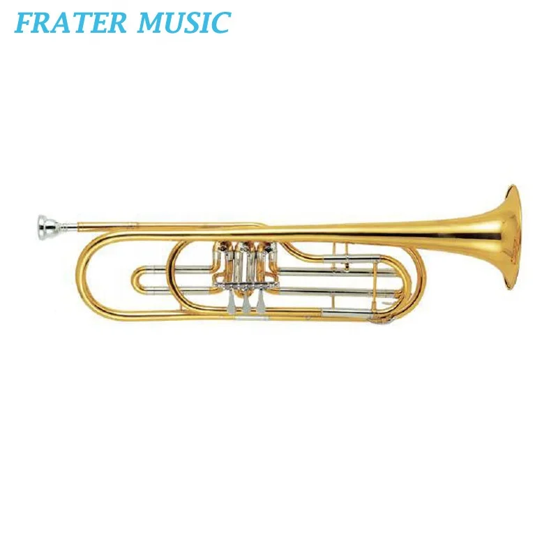 High grade Bb key Rotary Bass Trumpet (JBTR-500)