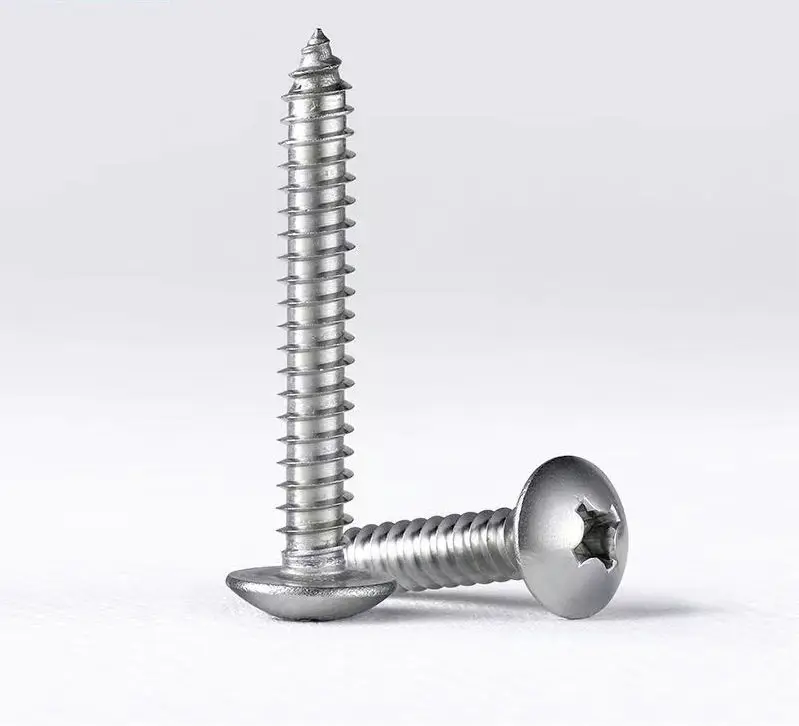 Titanium Large Phillips Recessed Machine Screws Stainless Steel with Zinc Finish ISO Standard Phillips and Slotted Screws