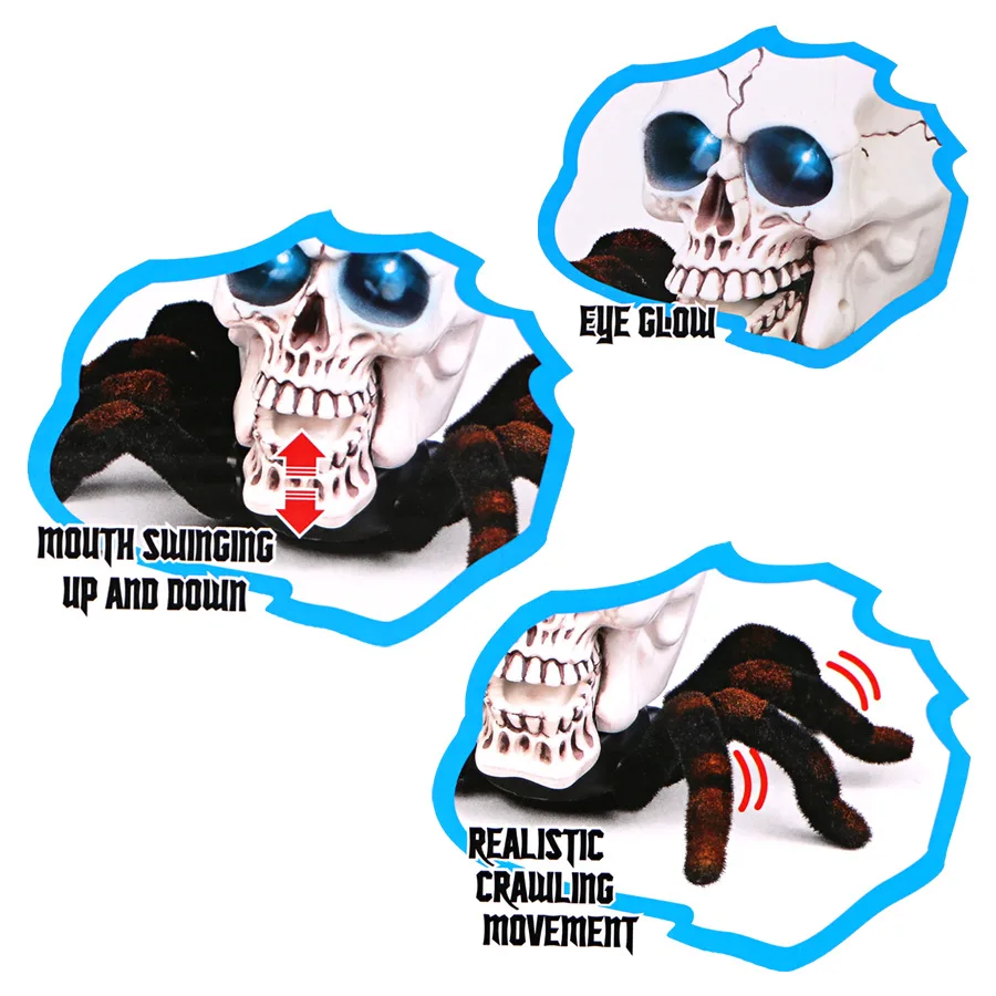 2024 Latest Halloween Decor Remote Control Toy Remote Control Spiders Halloween Skeletons Toys