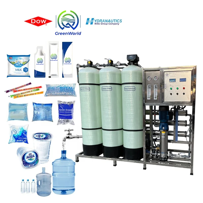 water filter Water Purified System 500L/Hour 2500LPH500L2500L10000L4000L Commercial Reverse Osmosis RO 500 liters per hour water