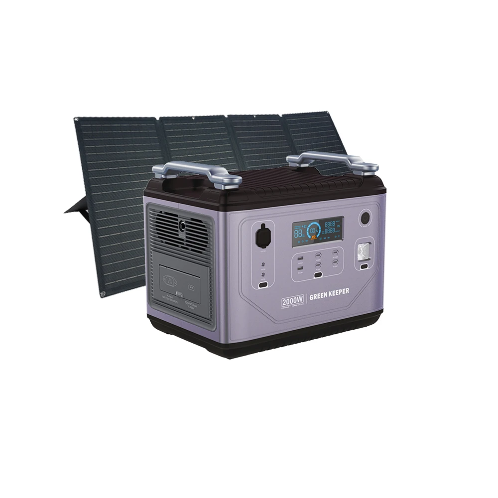 Wholesale Outdoor Camping AC Power Bank Station 2000w 110v 220v Solar Portable Power Station