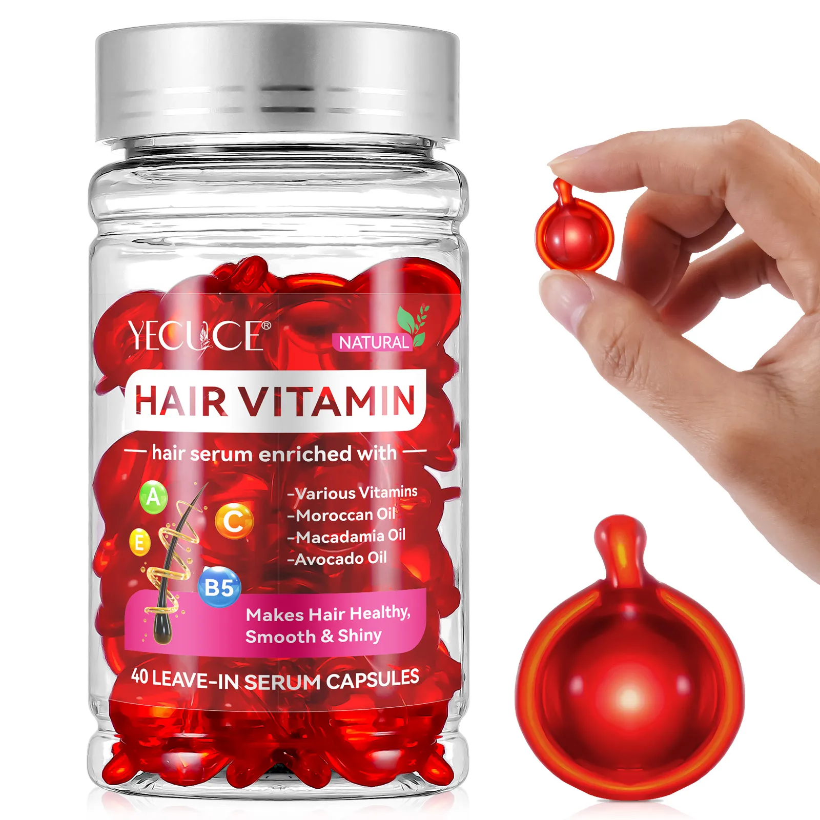 No Rinse Vitaminas Para El Cabello Hair Vitamin Hair Treatment Serum Enriched With Moroccan Macadamia Avocado Oil For Women Men