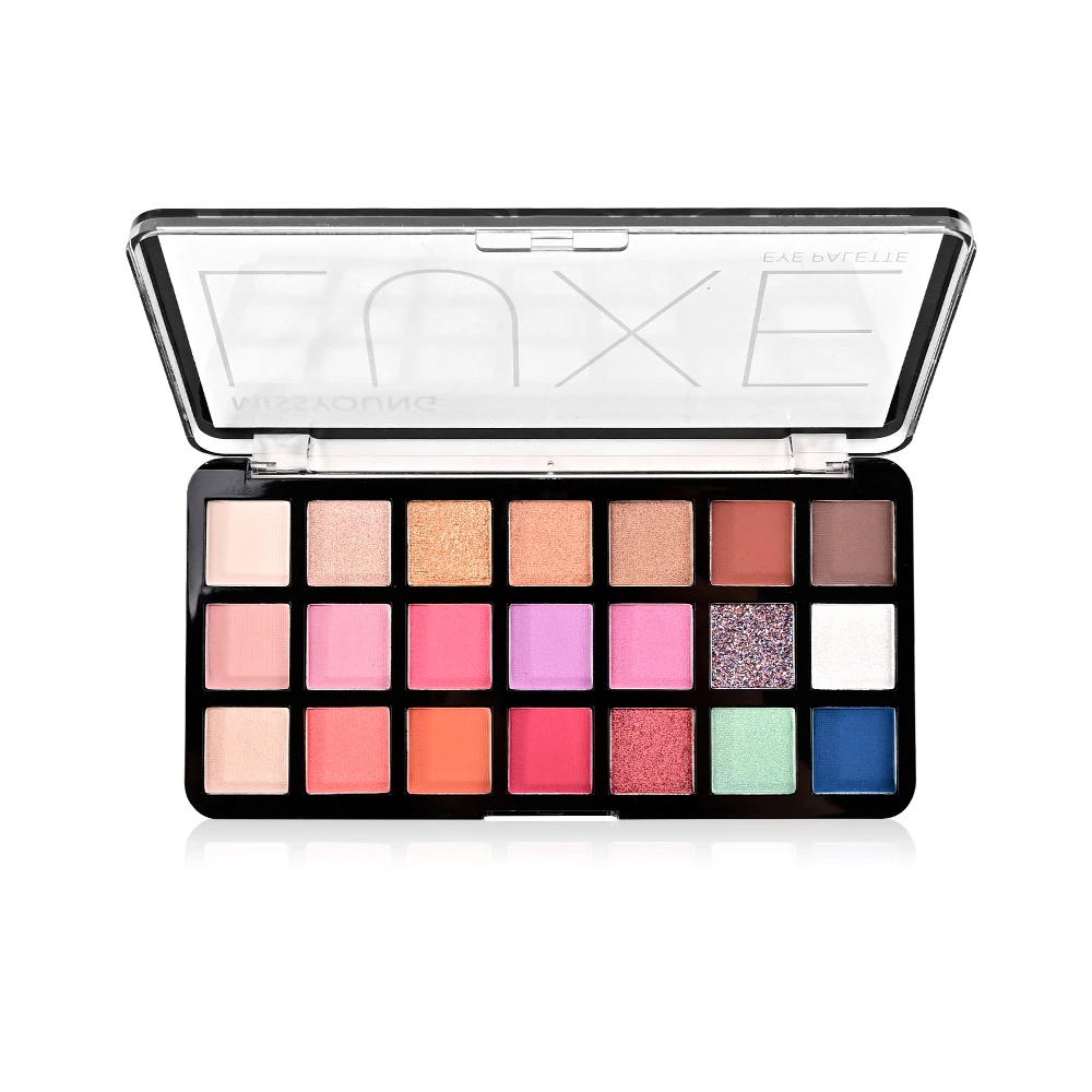 New High Quality Eyeshadow Palette Wholesale Private Label Cosmetics 21 Colors Glitter Eyeshadow
