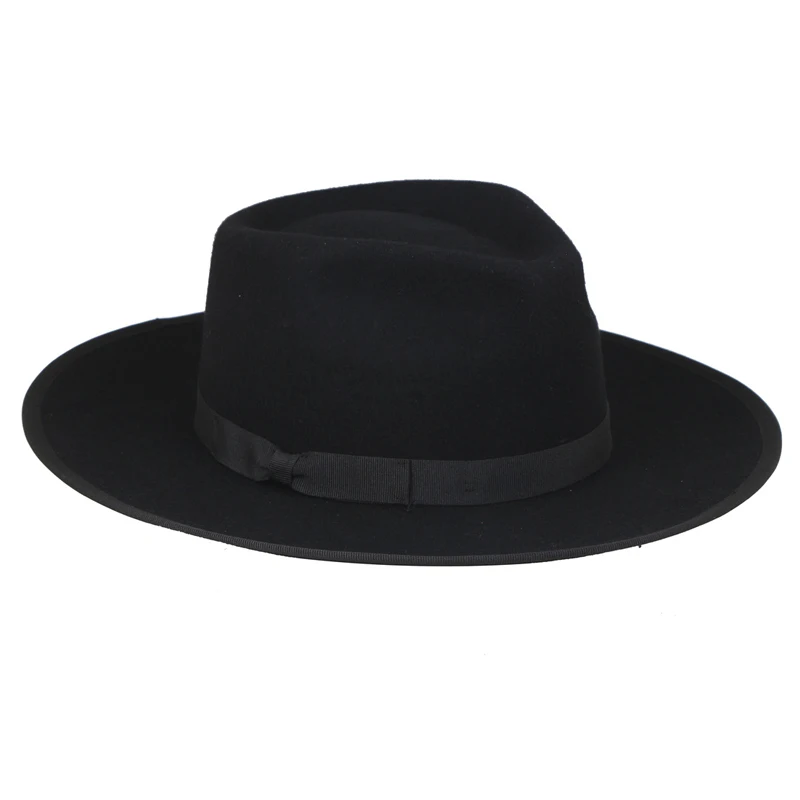 Женская винтажная фетровая шляпа ручной работы, винтажная официальная элегантная шляпа из австралийского 100% шерсти, шляпа Федора с широкими полями