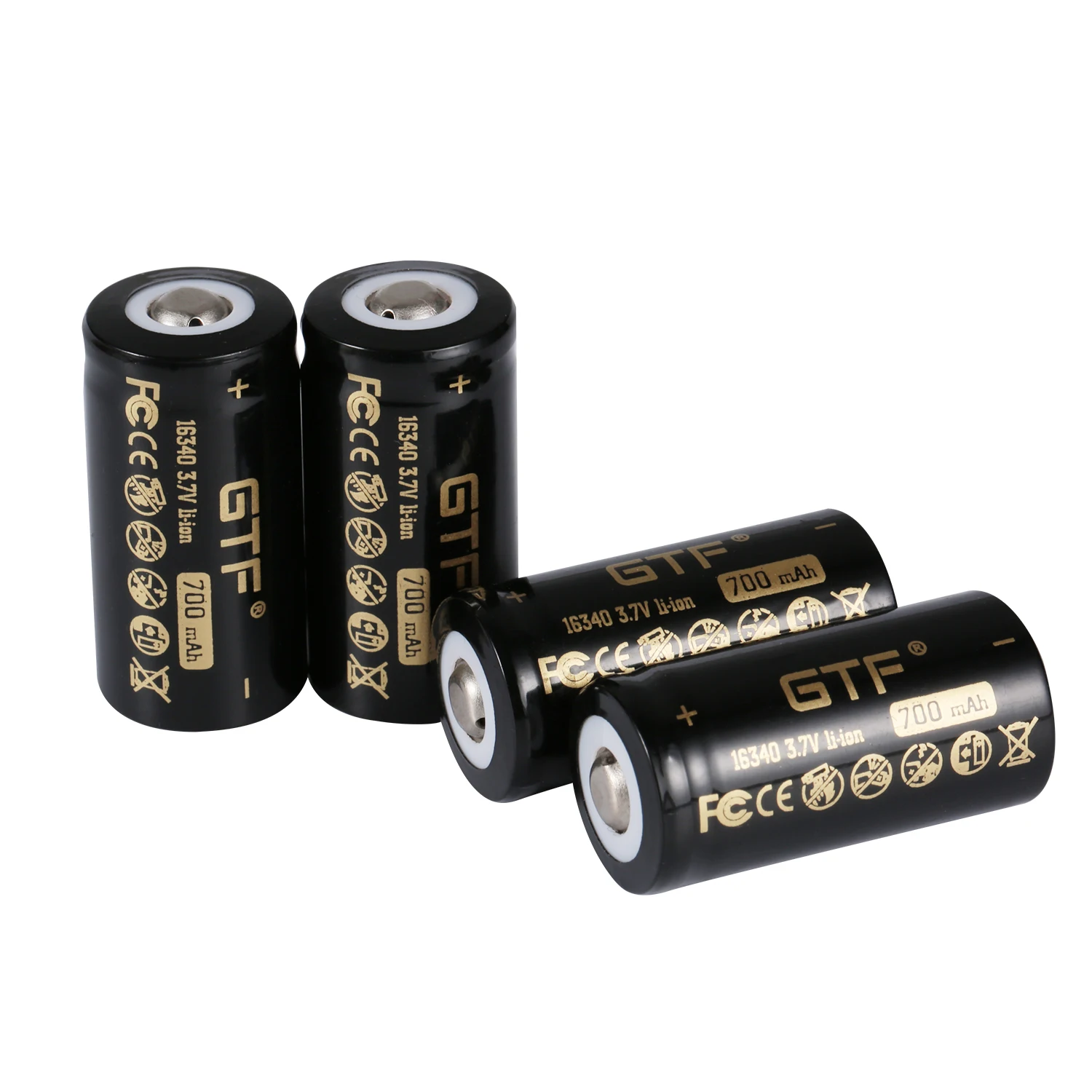 CR123A battery 16340 700mah 3.7v li-ion rechargeable battery