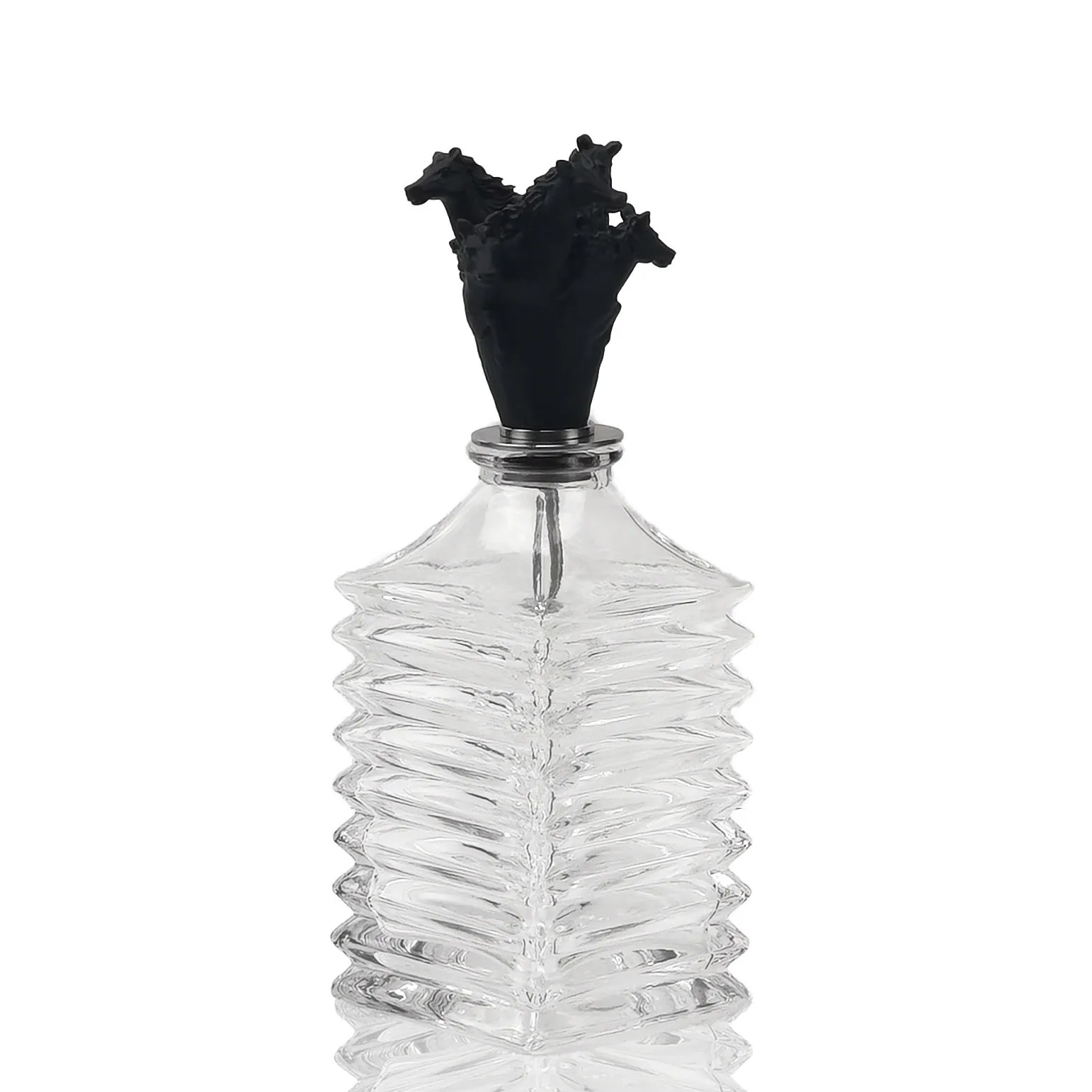 150ml Personalised Refillable Empty Container horse shape Bottle Decorative Glass Beautiful Perfume Bottle