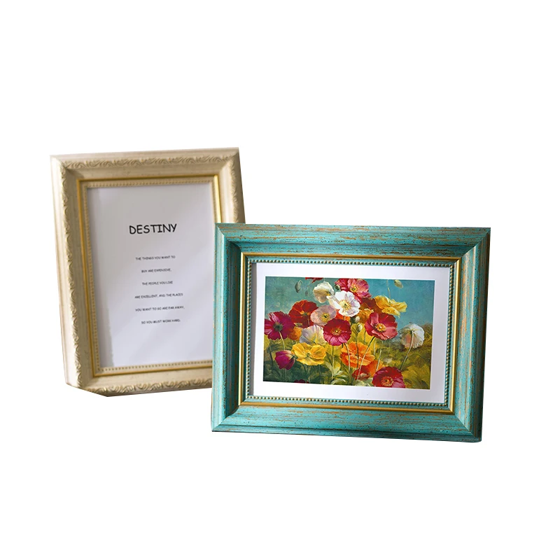 New special design square printing mdf wall table photos picture frames luxury stand collage family tree photo frame